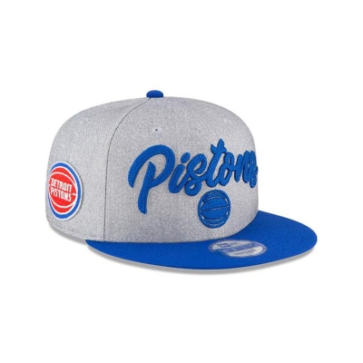 Detroit Pistons Gorra | New Era Official NBA Draft 9fifty Snapback Cap Mexico - Grises